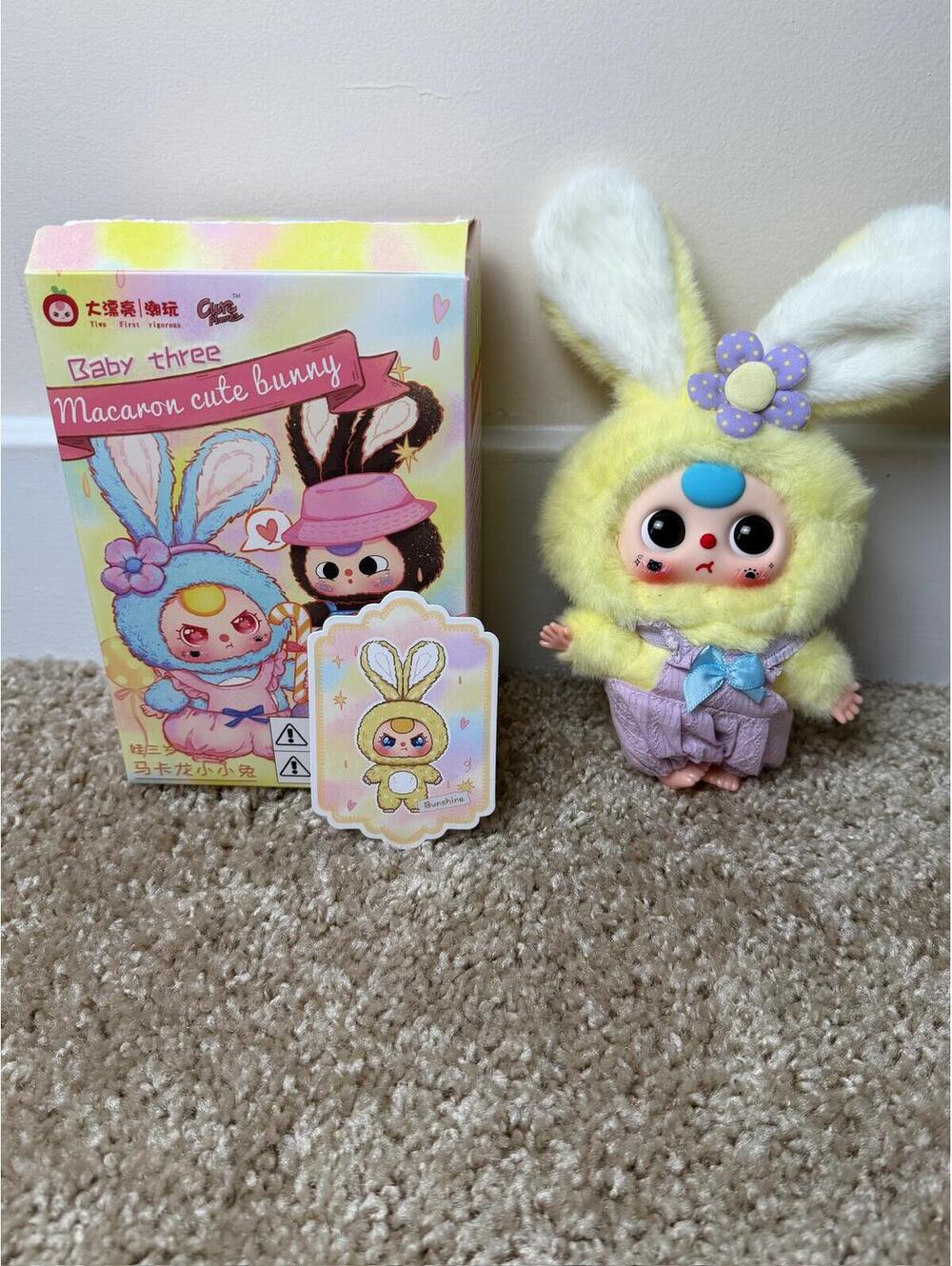 Baby Three Macaron Cute Bunny - Bunshine